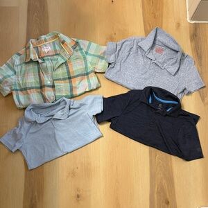 Children's Short Sleeve Polo Shirts- Ild Navy, Champion and Cat & Jack